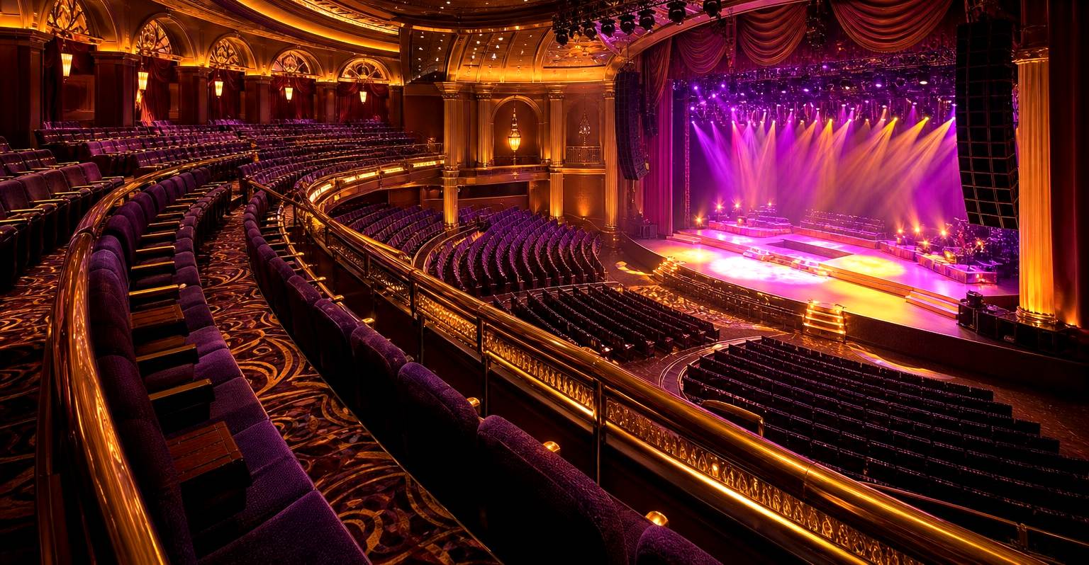 Live concert theatre inside a casino resort