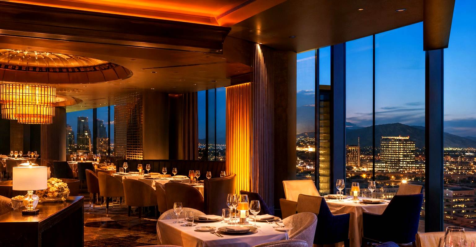 Fine dining at a Canadian casino resort