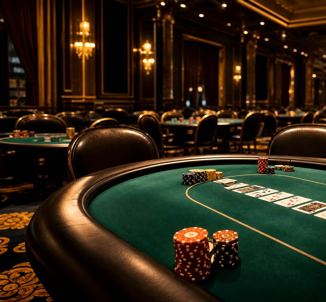 Poker tournament room